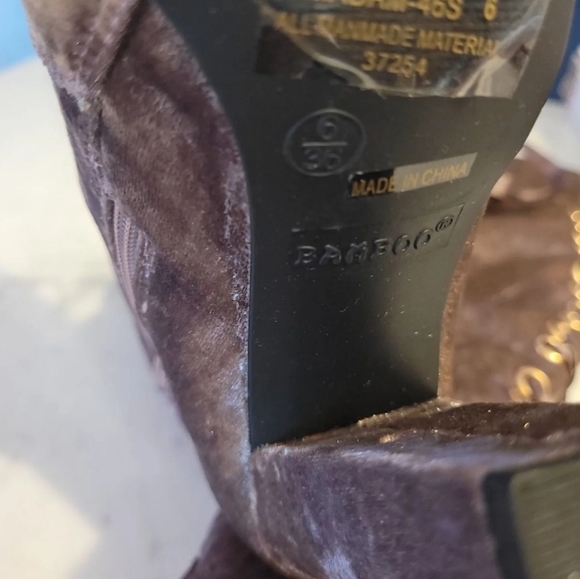 Bamboo Over the Knee  Lilac boots size 6 - Picture 6 of 6